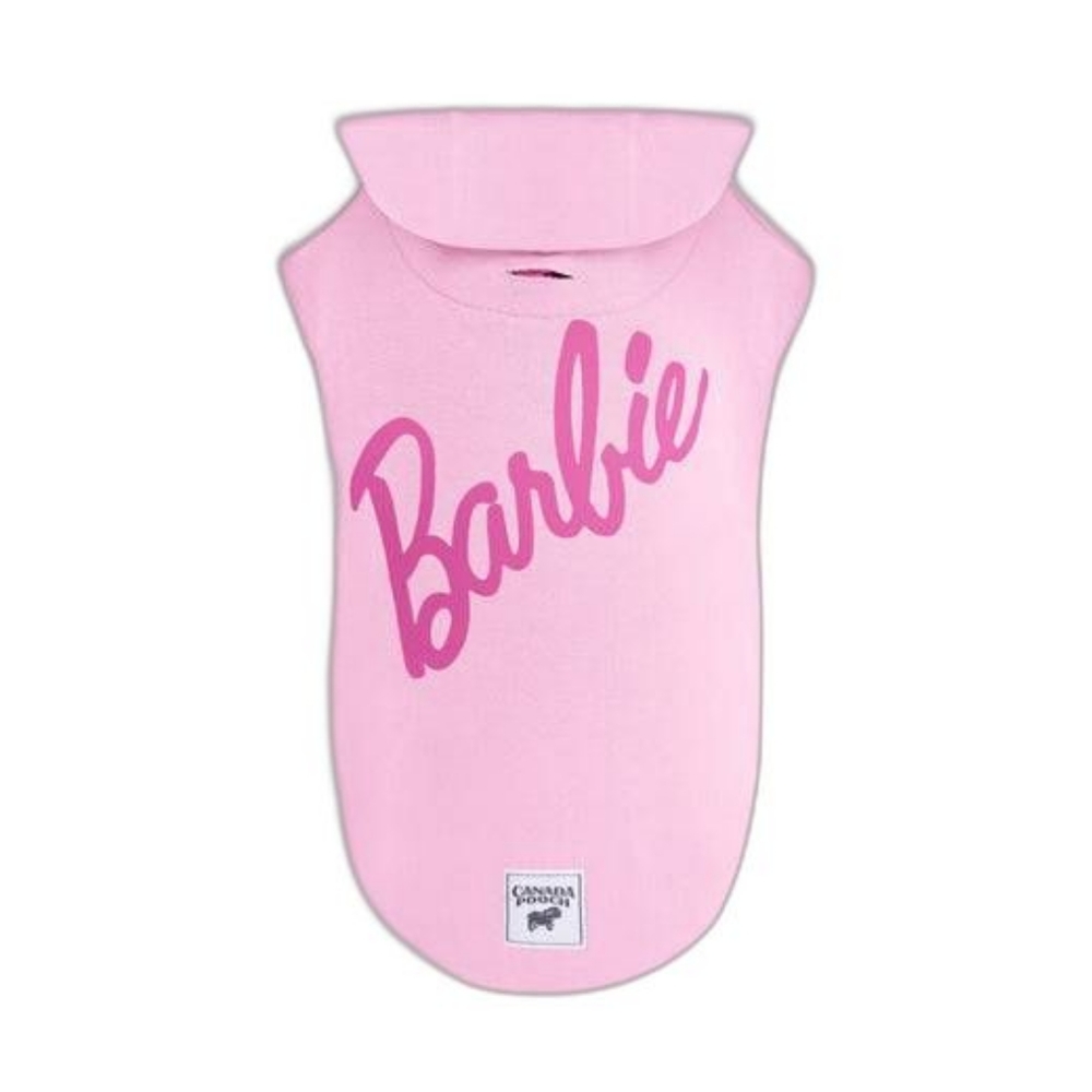 Barbie Light Pink No Authority Hoodie for Dogs, ( XX Small ) 10" Hi, Barbie